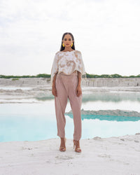 WHITE AND PASTEL CO-ORD SET