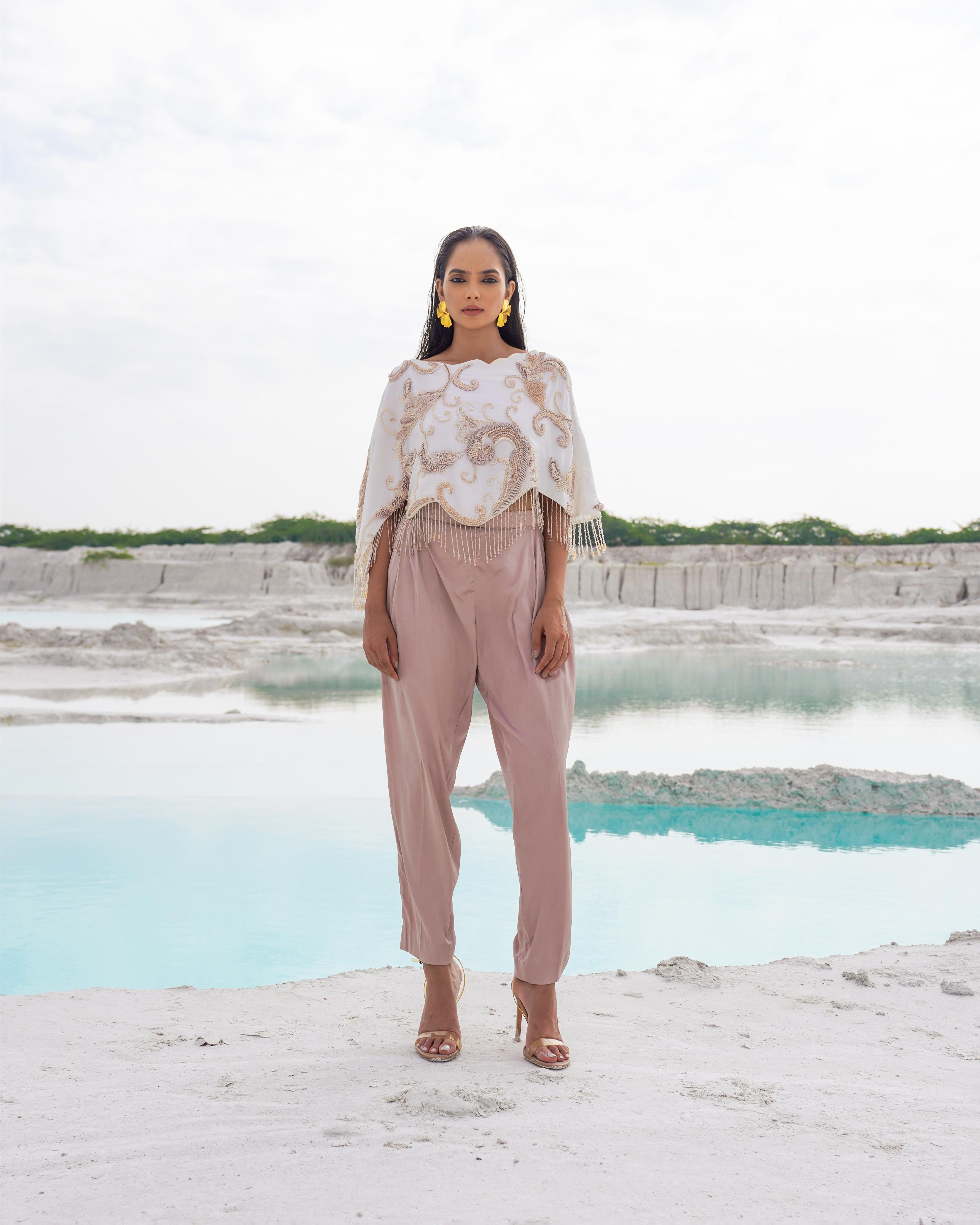WHITE AND PASTEL CO-ORD SET