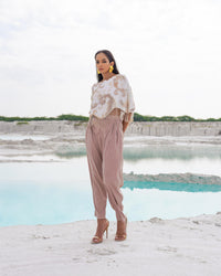 WHITE AND PASTEL CO-ORD SET