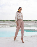 WHITE AND PASTEL CO-ORD SET