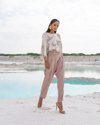 WHITE AND PASTEL CO-ORD SET