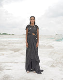 BLACK ETHNOWAVE GOWN