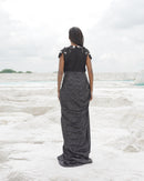 BLACK ETHNOWAVE GOWN