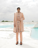 OFF WHITE CREPE ETHNOWAVE SHERWANI