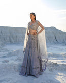 (Slate whisper lehenga ethnowave