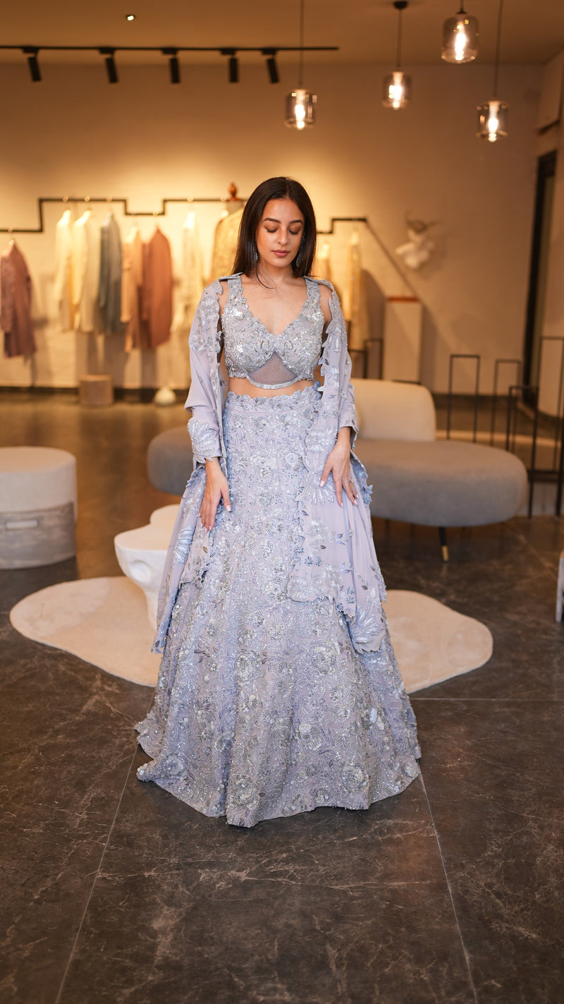 COCO SILVER LEHENGA