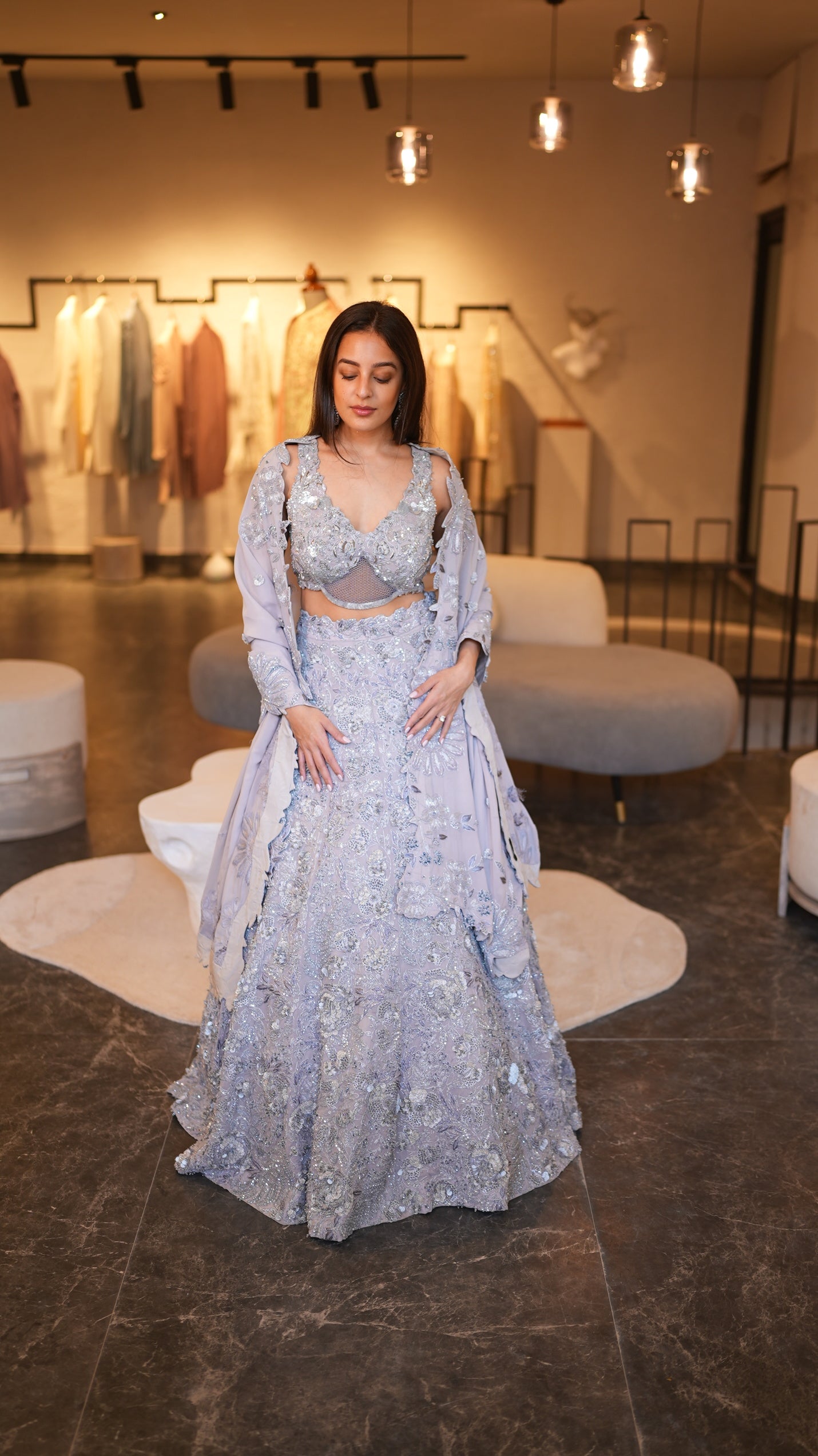 COCO SILVER LEHENGA