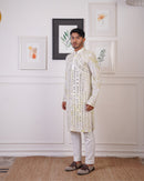 TYE AND DYE MIRROR WORK KURTA