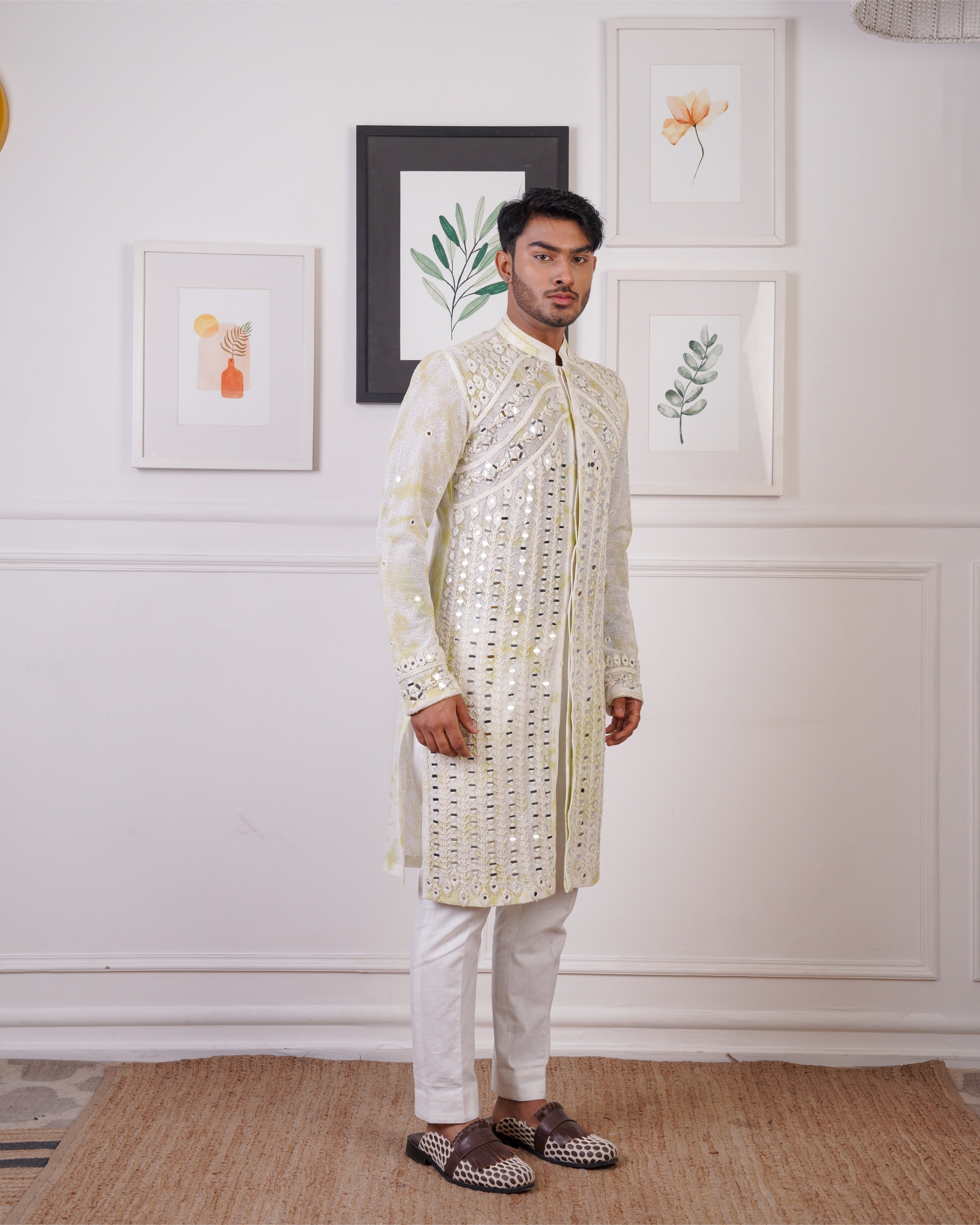 TYE AND DYE MIRRO KURTA