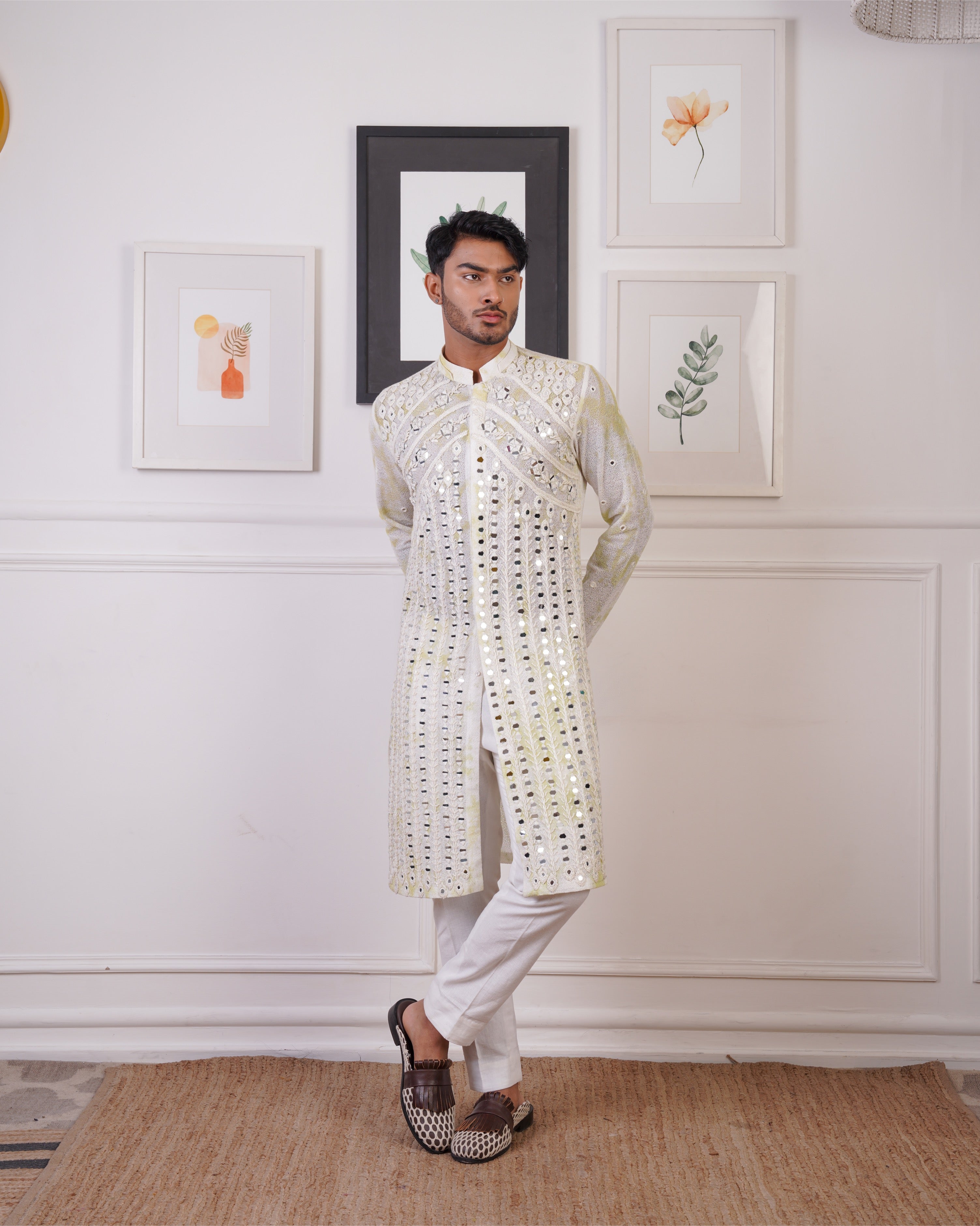 TYE AND DYE MIRRO KURTA