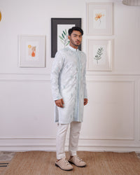 TEXTURED KURTA EMBELLISHED WITH JAAL