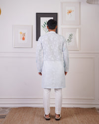 TEXTURED KURTA EMBELLISHED WITH JAAL