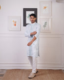 TEXTURED KURTA EMBELLISHED WITH JAAL