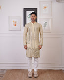 MINT KURTA EMBELLISHED WITH MIRROR WORK