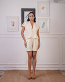 blazer style crochet co-ord