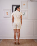 blazer style crochet co-ord