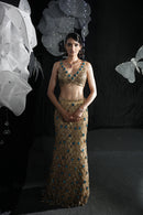 Gold alaya lehanga set