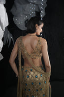 Gold alaya lehanga set