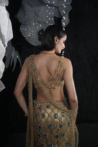 Gold alaya lehanga set