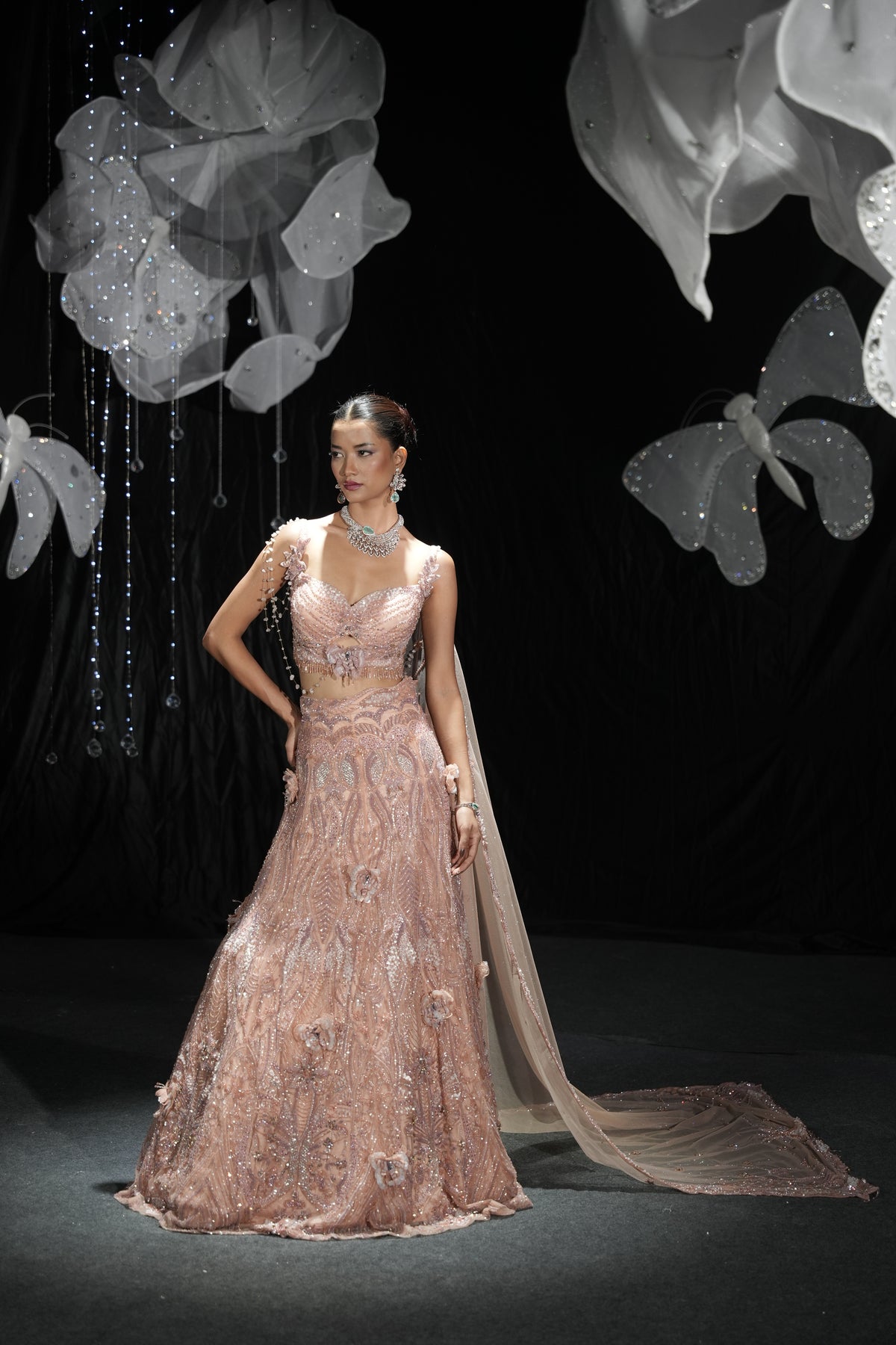 Signature butterfly lehenga set
