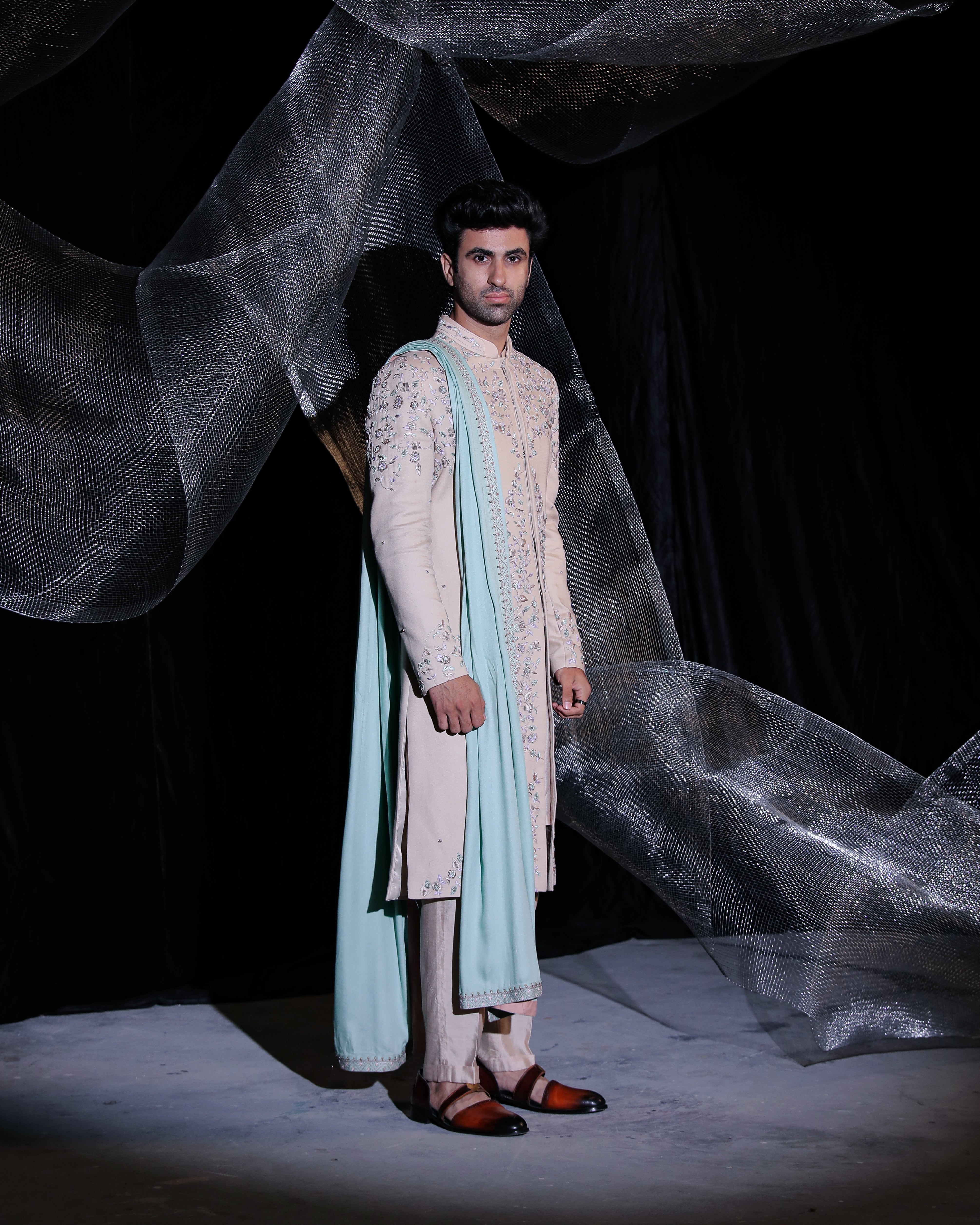 Multi colour embroidered sherwani || Gravity ||