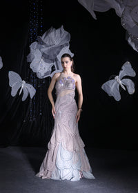 Midnight ash blue gown