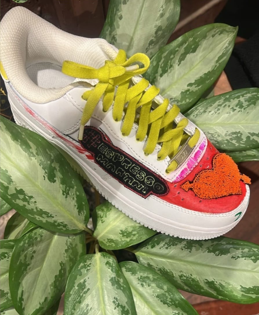 Hand painted custom made sneakers