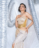 Signature metal corset ind-western neo