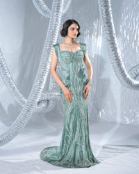 Ethno Sage Green  Neo Gown