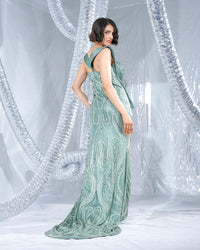 Ethno Sage Green  Neo Gown