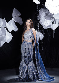Mirage Blue lehanga gown