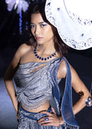 Mirage Blue lehanga gown