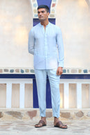 COLUMBIAN BLUE SHIRT AND CRAFTED PANTS