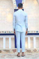 COLUMBIAN BLUE SHIRT AND CRAFTED PANTS