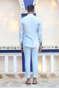 COLUMBIAN BLUE SHIRT AND CRAFTED PANTS