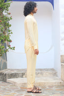 COSMIC YELLOW SHIRT AND CRAFTED PANTS