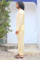 COSMIC YELLOW SHIRT AND CRAFTED PANTS