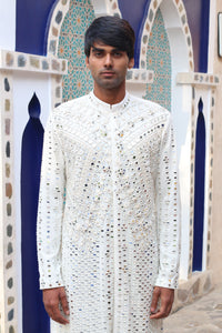 IVORY MIRROR KURTA WITH SALWAR