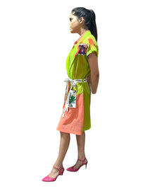 DROP OVERLAY DUAL TONE SHACKET WITH SHIRT