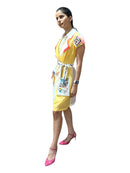 DROP OVERLAY DUAL TONE SHACKET WITH SHIRT
