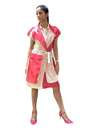 DROP OVERLAY DUAL TONE SHACKET WITH SHIRT