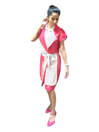 DROP OVERLAY DUAL TONE SHACKET WITH SHIRT