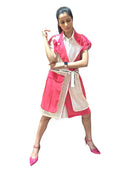 DROP OVERLAY DUAL TONE SHACKET WITH SHIRT