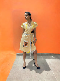 DROP OVERLAY PEACH  SHACKET WITH SHIRT