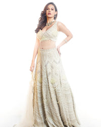 Alabaster amber lehenga ethnowave