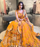 Tangerine PINK FLORAL PRINT SWAYAM LEHANGA SET