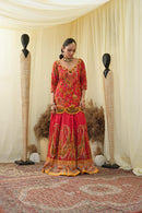 Rouge kurti lehenga