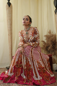 Mirror anarkali , flared Lehenga set and embroidery dupatta