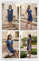 Mid dress crown denim cotton  ( street wear | Resort wear )