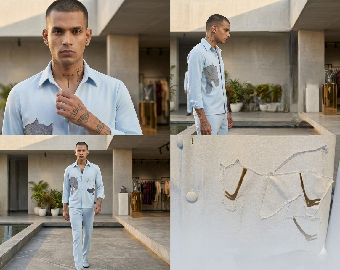 Horse embellish co-ord men street wear